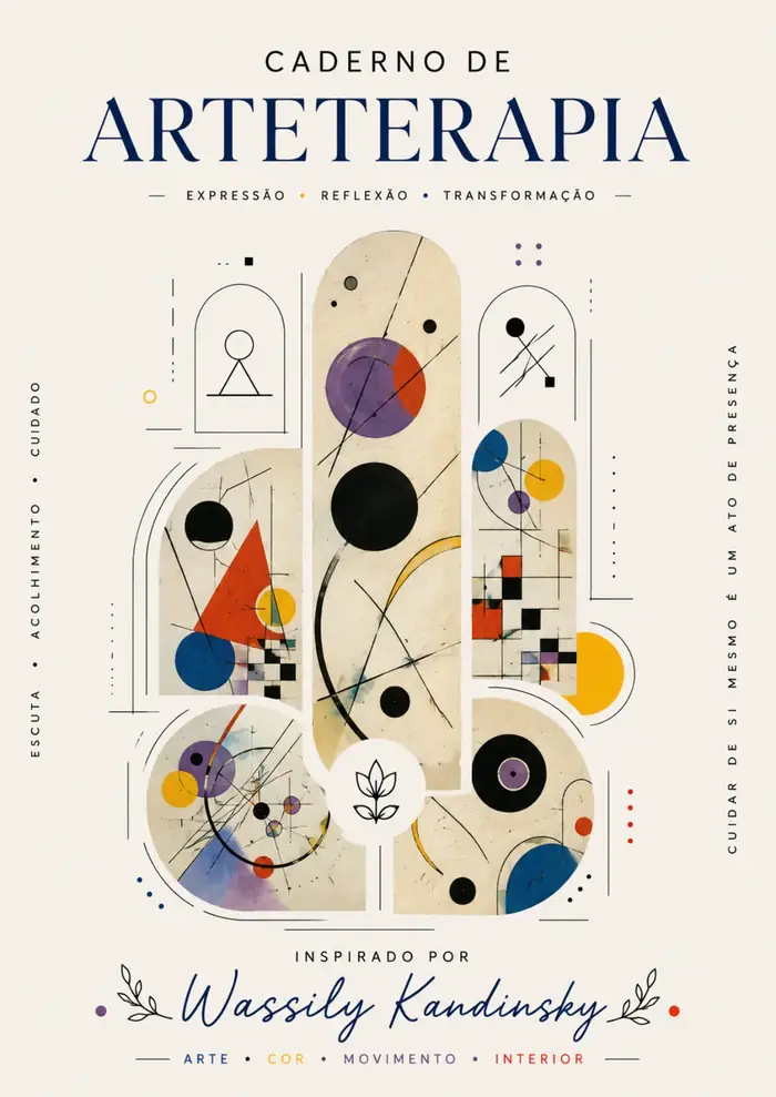 Caderno de Arteterapia inspirado em Wassily Kandinsky
